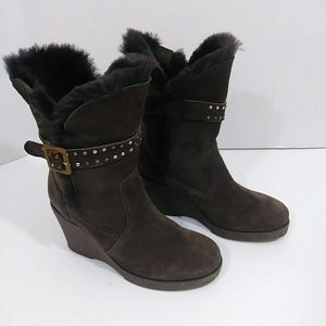Emu Australia Heighton Low Brown Shearling Boots